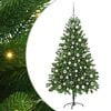 vidaXL Ziemassvētku eglīte su 300 LED ar statīvu Zaļa 180 cm PE