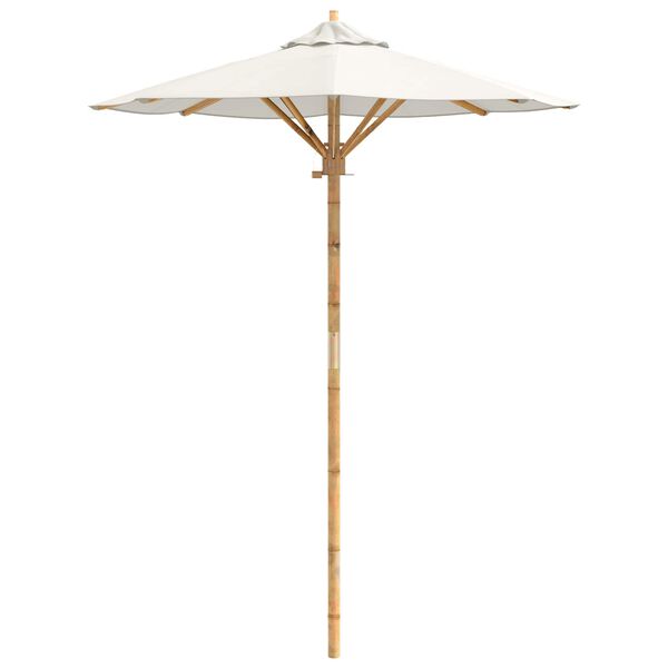 vidaXL Dārza parasols Krēmkrāsas &Oslash; 270 x 260 cm Bambuss