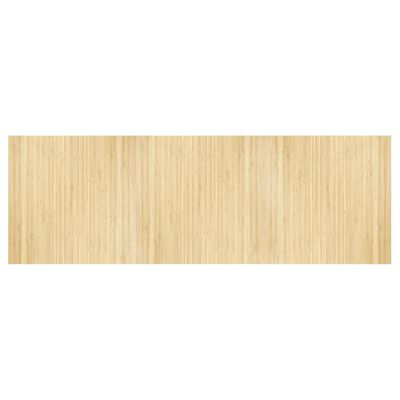 vidaXL paklājs, taisnstūra forma, dabīga krāsa, 100x300 cm, bambuss
