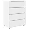 vidaXL Uzglabā&scaron;anas skapji 80 x 48 x 105 cm Inženierijas koks Balts
