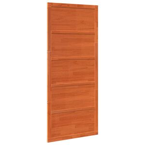 vidaXL &Scaron;ķūņa durvis 100 x 2,5 x 208 cm Priedes masīvkoks Vaska brūna