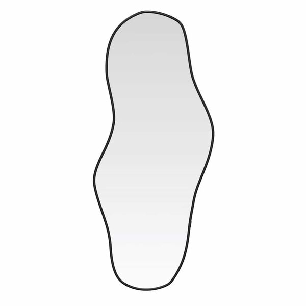 vidaXL sienas spogulis, melns, 100x45 cm