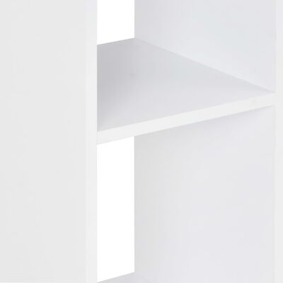vidaXL bāra galds, 60x60x110 cm, balts un ozolkoka krāsas