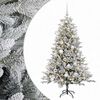vidaXL Mākslīgā Ziemassvētku egle ar bumbiņu 120 cm 150 LED