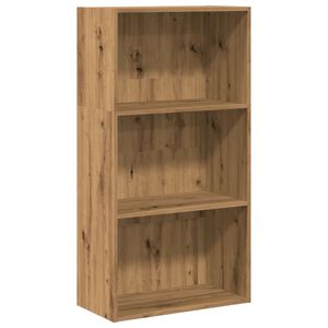 vidaXL grāmatu plaukts, koka krāsa, 60x30x114 cm, inženierijas koks