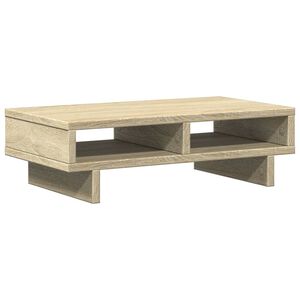 vidaXL monitora paliktnis, ozola krāsa, 50x27x15 cm, konstruēts koks