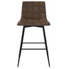 vidaXL bāra krēsli, 2 gab., tum&scaron;i brūna mākslīgā āda