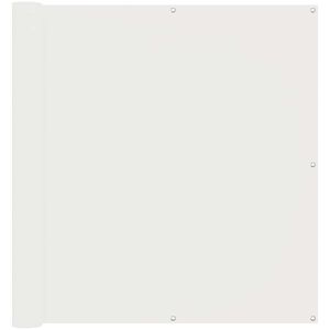 vidaXL Balkona ekrāns Balts 110 x 1000 cm Oksforda audums
