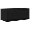 vidaXL TV skapis, melns ozola 60x31x25,5 cm inženierijas koks