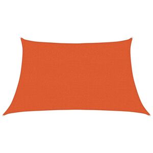 vidaXL saulessarga bura, 160 g/m&sup2;, trapeces formas, oranža, 3/4x2 m, HDPE