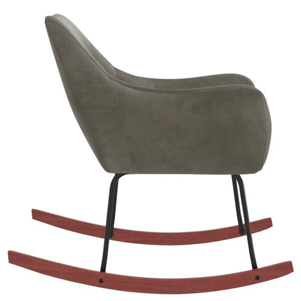 vidaXL &scaron;ūpuļkrēsls, tum&scaron;i pelēks samts