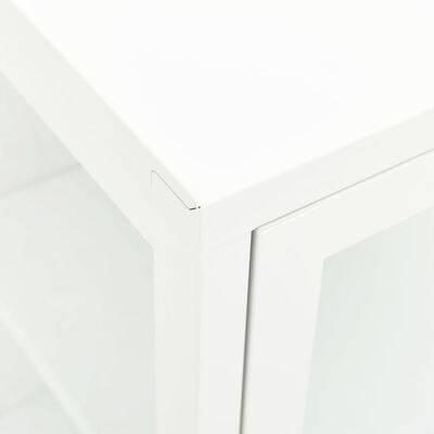vidaXL kumode, 38x35x70 cm, metāls un stikls