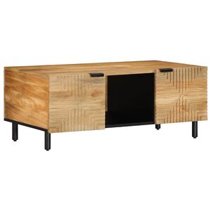 vidaXL Kafijas galdiņ&scaron; Brūns 100x54x40 cm Masīvkoka Mango
