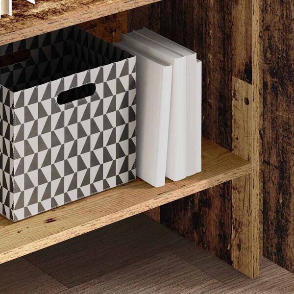 vidaXL Grāmatplaukts Vecs koks 60 x 35 x 180 cm Inženierijas koks