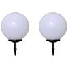 vidaXL āra lampas, 2 gab., LED, 40 cm, ar zemes mietiņiem