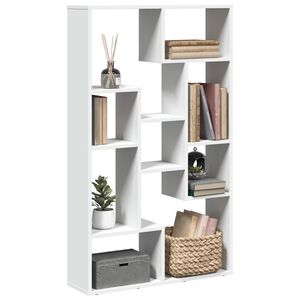 vidaXL grāmatu plaukts, balts, 72x20x120,5 cm, inženierijas koks