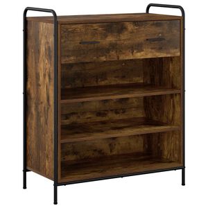 vidaXL Apavu skapis 76 x 36,5 x 93 cm Inženierijas koks Kūpināts ozols