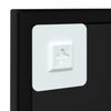 vidaXL sienas spogulis, melns, 60x60 cm, metāls