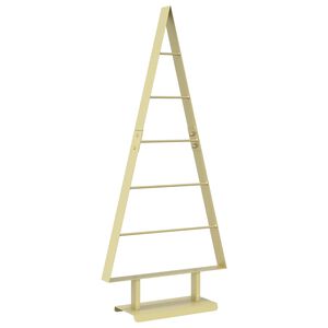 vidaXL Metāla Ziemassvētku koks KUOPIO 90 cm Tērauds Zelts
