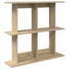 vidaXL Sienas plaukts Pie sienas Sonomas ozols 100 x 20 x 75 cm