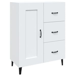 vidaXL kumode, balta, 69,5x34x90 cm, inženierijas koks