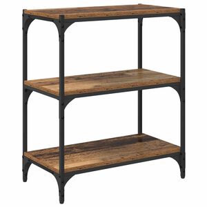 vidaXL Grāmatplaukts Vecs koks 60 x 33 x 70,5 cm