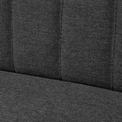 vidaXL auduma dīvāns, 117x55,5x77 cm, tumši pelēks