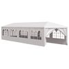 vidaXL dārza nojume, 3x12 m, balta