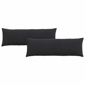 vidaXL Dīvāna spilveni 2 pcs Melna 120 x 40 cm Korduroja audums