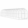 vidaXL Vistu kūts Sudraba 1000 x 200 x 200 cm Cinkota tērauda