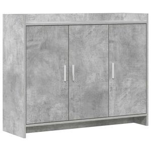 vidaXL Puse Betona pelēks 98,5 x 33 x 80 cm Inženierijas koks
