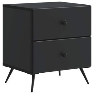 vidaXL Nakts skapītis Melns 43 x 34,5 x 47,5 cm Inženierijas koks