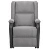 vidaXL masāžas krēsls, paceļams, gaiši pelēks audums