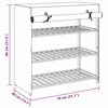 vidaXL apavu skapis ar pārsegu, balts, 79x40x80 cm, audums