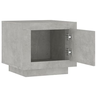 vidaXL kafijas galdiņš, betona pelēks, 51x50x45 cm, inženierijas koks