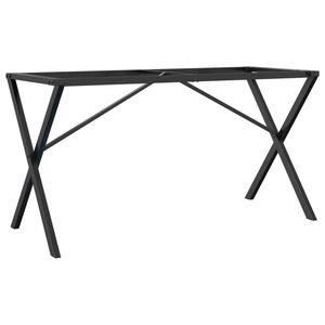vidaXL virtuves galda kājas, X-forma, 140x60x73 cm, tērauds