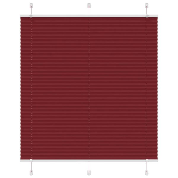 vidaXL kroku žalūzija Bordo sarkana 115x150 cm auduma platums 114,4 cm