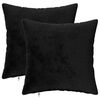 vidaXL Spilvenu pārvalks 2 pcs HEERLEN Melns 30 x 30 cm Flanelis
