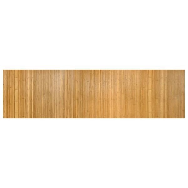 vidaXL paklājs, taisnstūra forma, dabīga krāsa, 80x300 cm, bambuss