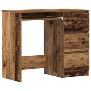 vidaXL Rakstāmgalds Old Wood 90x45x76 cm Engineered Wood