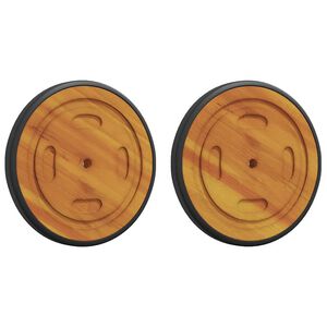 vidaXL Kosmosa riteņi ar riteni 2 gab. Brūna 20.5 x 20.5 x 2 cm