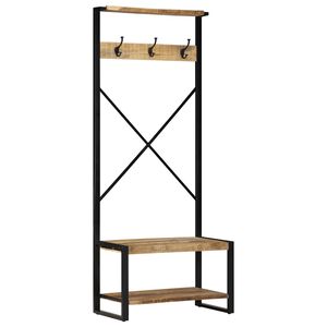 vidaXL drēbju pakaramais 80x40x190 cm masīvkoka mango