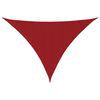 vidaXL saulessargs, 3x3x4,24 m, trijstūra, sarkans oksforda audums