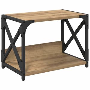 vidaXL Printera statīvs Artisānā ozols 44 x 26 x 31.5 cm
