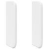 vidaXL Galvgaļa auss Balts PVC