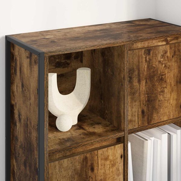 vidaXL Grāmatplaukts Dūmu ozols 68 x 30 x 108.5 cm Inženierijas koks