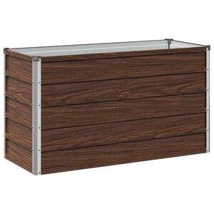 vidaXL Paaugstināta dārza gulta Melns 100 x 40 x 55 cm