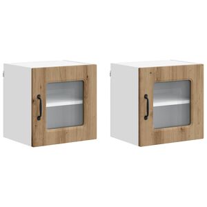 vidaXL Trauku ma&scaron;īnas panelis Kalmar 2 pcs Artisānā ozols