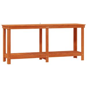 vidaXL Darbagalds Vaska Brūns 180 x 50 x 80 cm Masīvs priedes koks