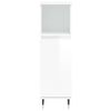 vidaXL vannasistabas skapītis, balts, 30x30x100 cm, inženierijas koks